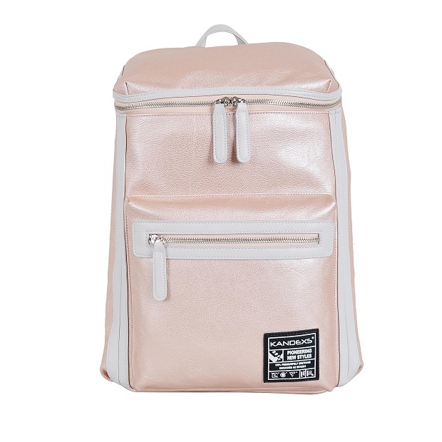 Pink PU Backpack