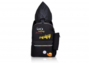 Fashionable Polyester Trendy School Backpack With Hat