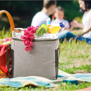 Insulated Lunch Bag Reusable Picnic Cooler Totes Camping Hiking Portable Bag